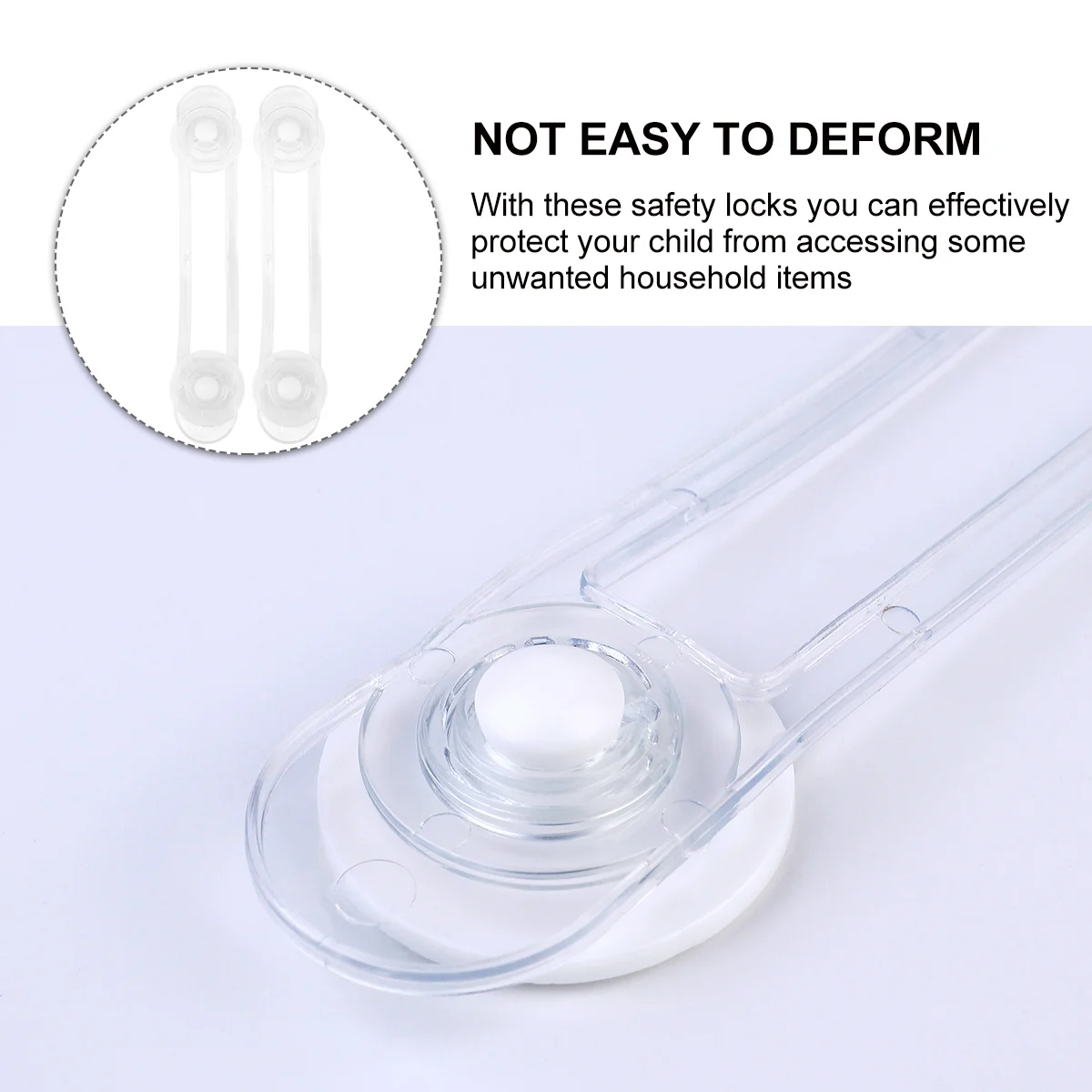 

12pcs Drawer For Kids Transparent Cabinet Locks No Drill Adhesive Latch Baby Safety Locks Furniture Appliances Hardware