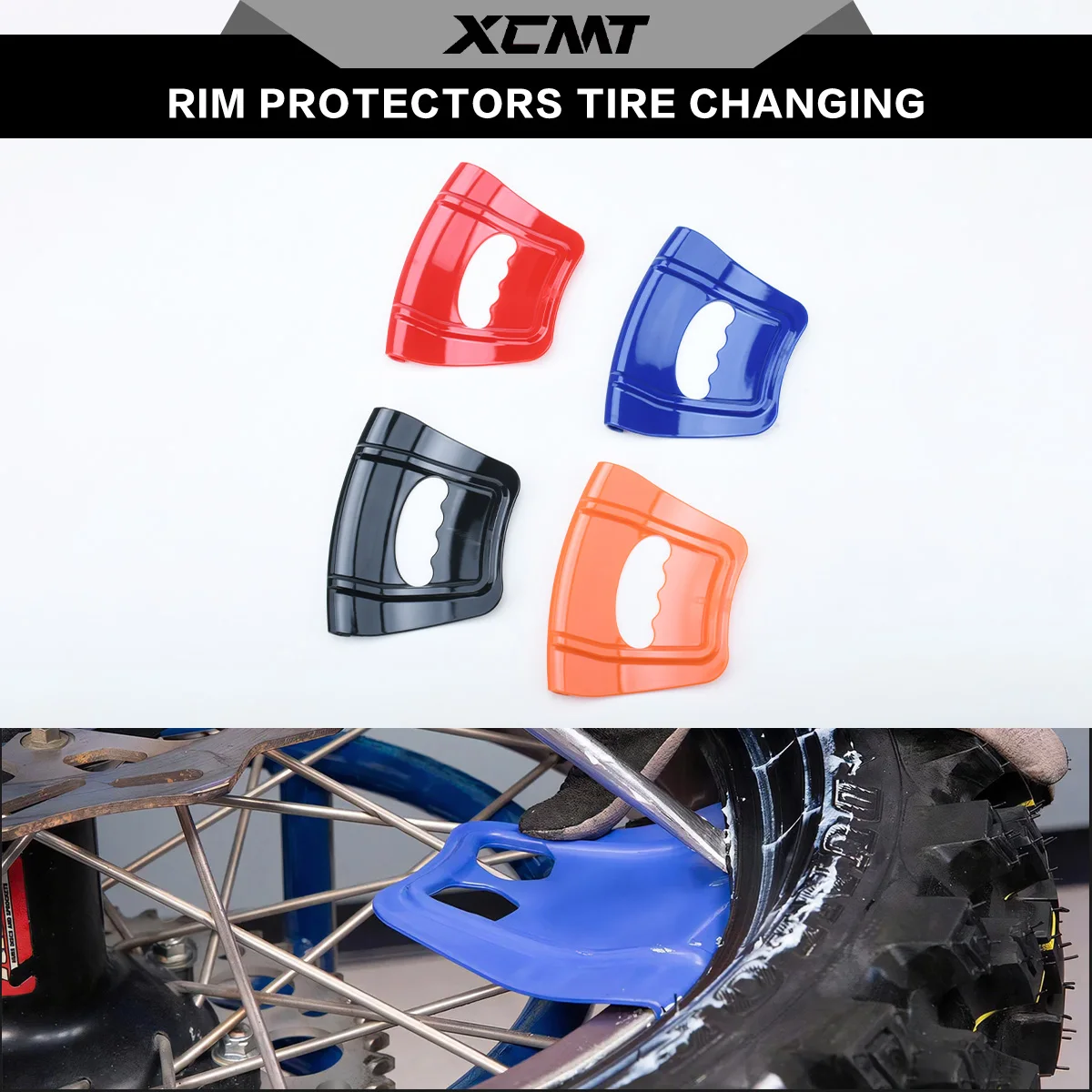 Universal Motorcycle ATV Tire Wheel Rim Protector Shield Guard Installation Repair Tool For KTM Honda Yamaha Kawasaki Parts