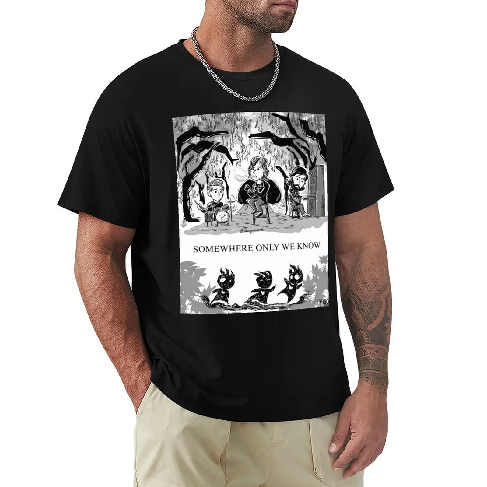 Keane - Somewhere Only We Know T-Shirt Chemise en coton décontractée à manches courtes