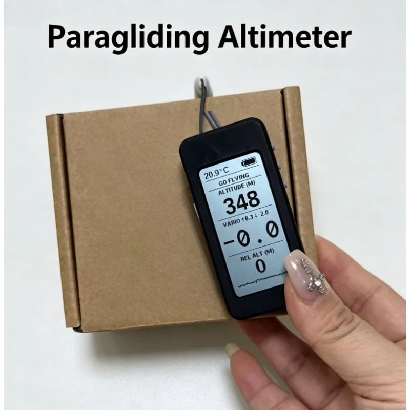 High Precision Paragliding Altimeter Digital Altitude Meter Professional Height Measuring Instrument Outdoor Air Sports Pilot