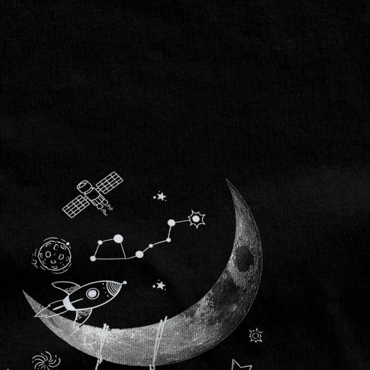 Haikyuu T Shirt Moon Swing Astronaut Pure Cotton T-Shirts space dreamy Trending Tee Shirt for Men Summer Casual Casual Top Tees