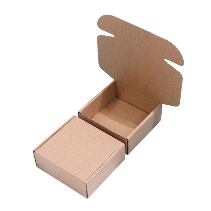 K1MF Easy to Use Shipping Box Cardboard Box for Wrapping Present Candy Mailer Box Bakerys Food Container, Box for Wedding