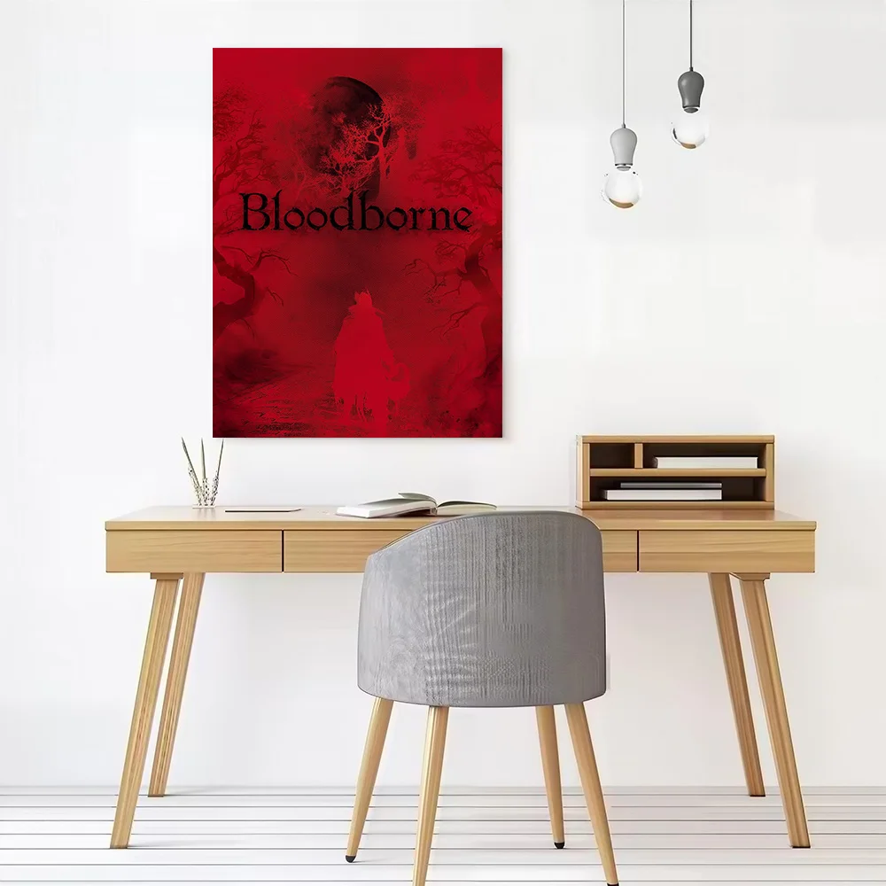 Bloodborne: Hunter's Desolate Path Printed Canvas Poster Personalized High Quality Wall Art Paintings for Luxury Decoration Room