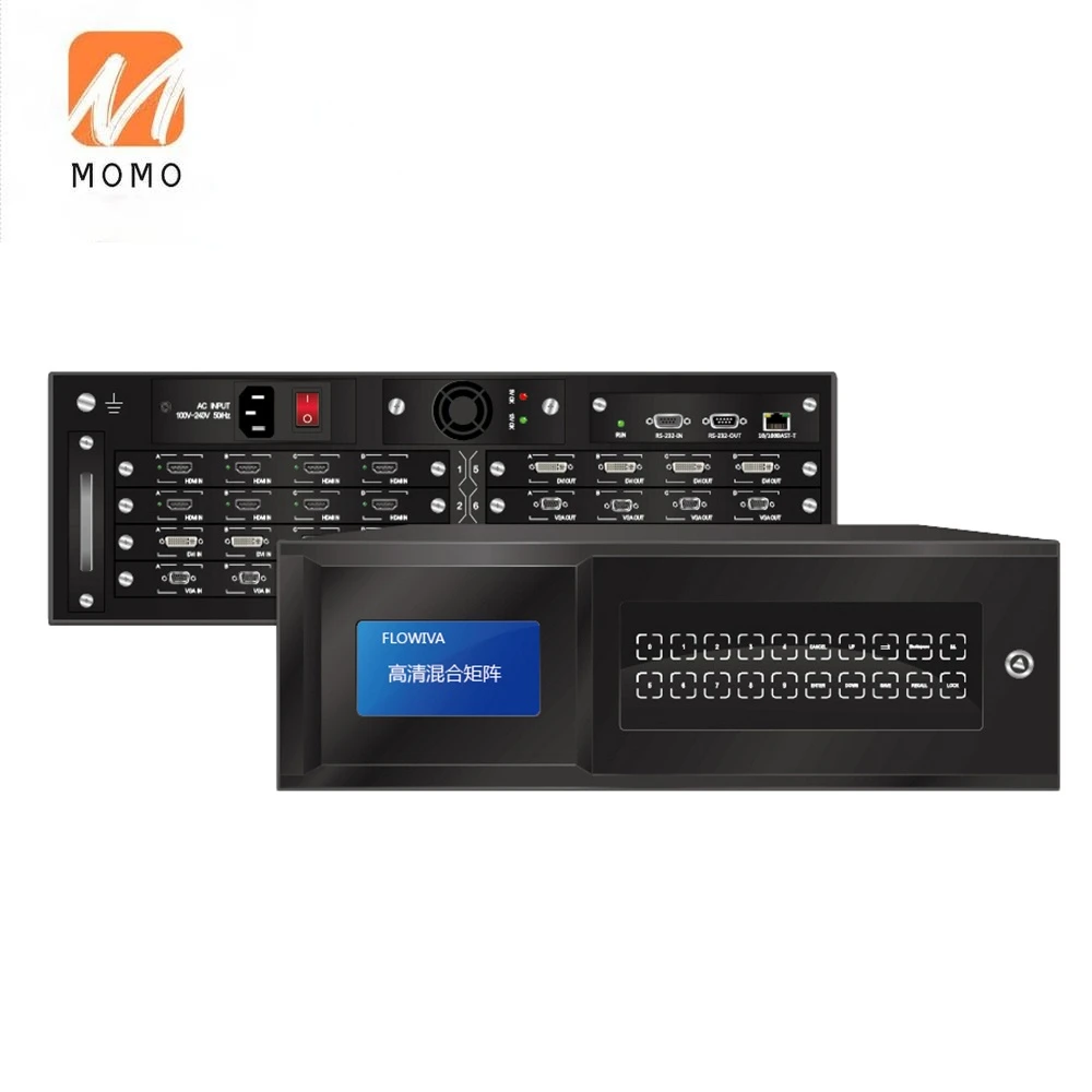 12x12 16x16 matrix switcher  hdcp 4k DVI seamless video matrix switcher video matrix switch with video wall function