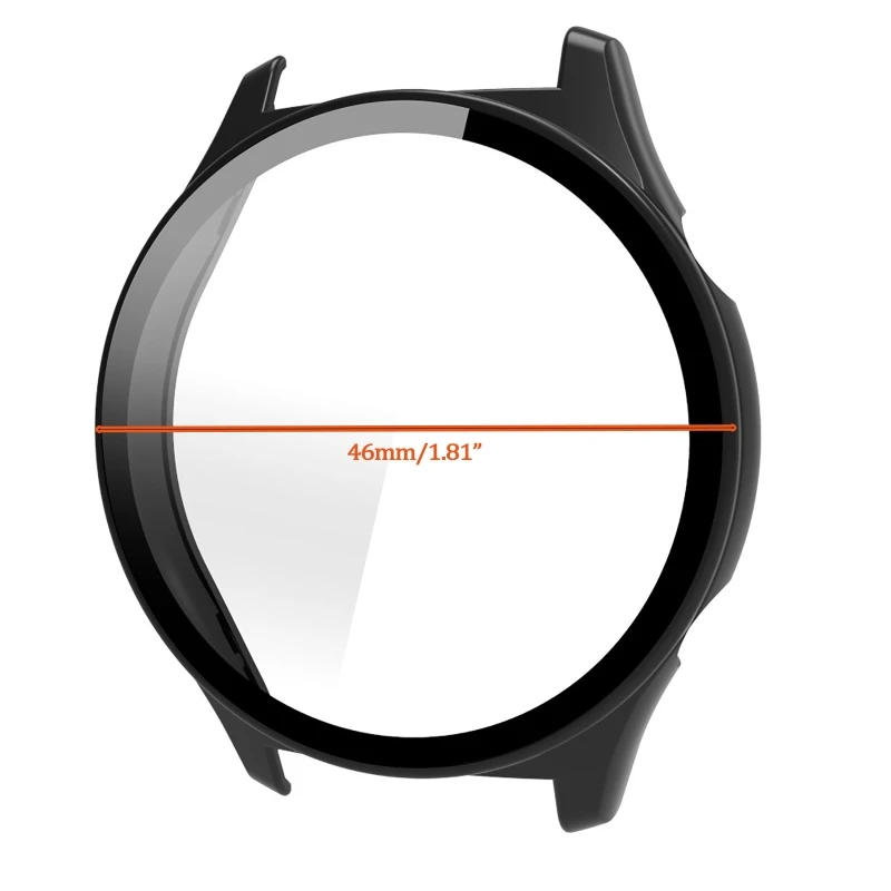 Suitable GS3 46mm Housing for Case Tempered Film Screen Protector Shockproof One-piece for Shell for Smart Wat
