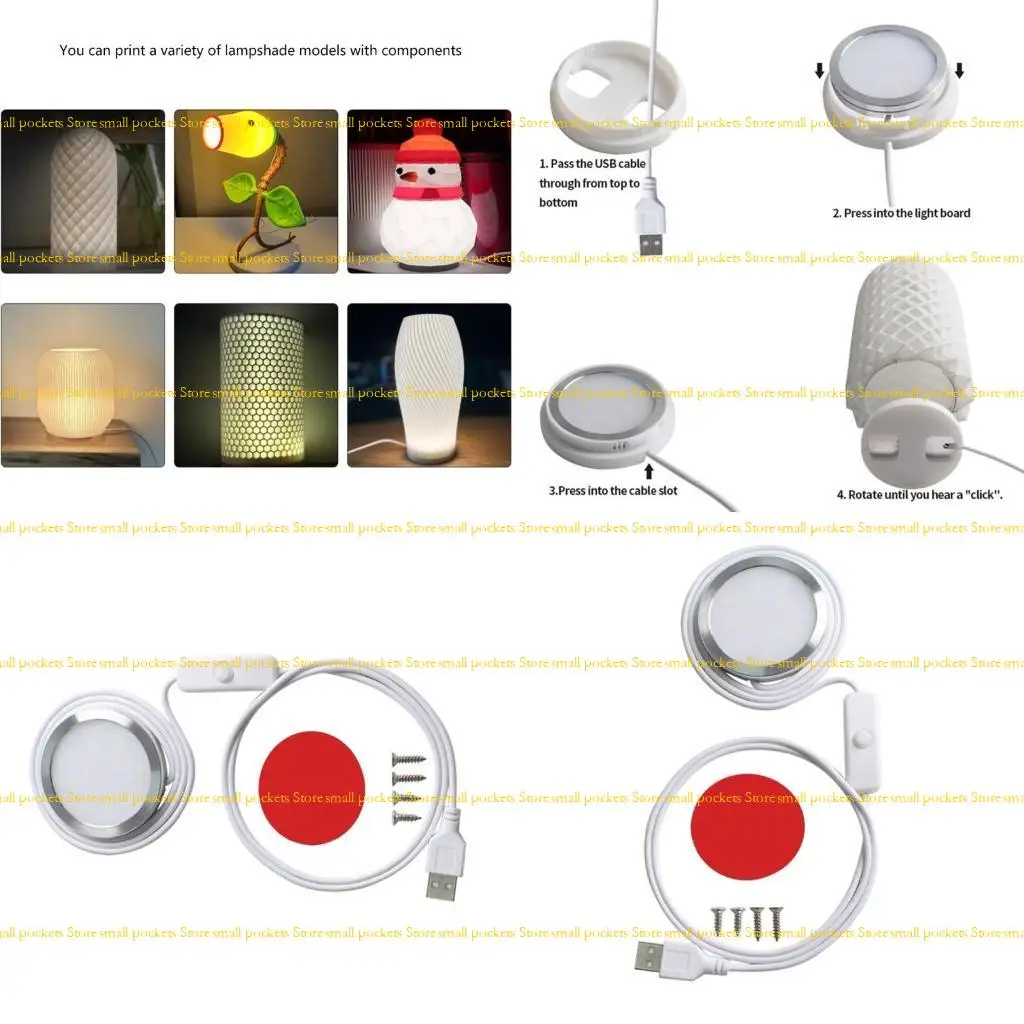

R1WD 3D Printers Creative LED Lighting Suitable for Crafting White Nightlight