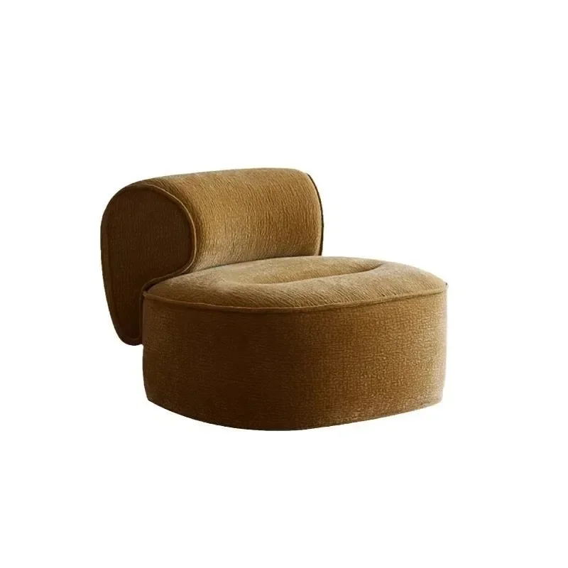 Nordic simple and light luxury, lazy sofa, bed and breakfast hotel, home fabric, designer creative smile recliner