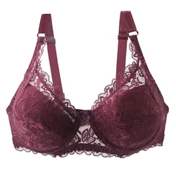 2023 Lace 34/75 36/80 38/85 40/90 42/95 44/100 46/105 48/110 CDE Cup Bra Plus Size Lingerie Push Up Women Underwear Bralette