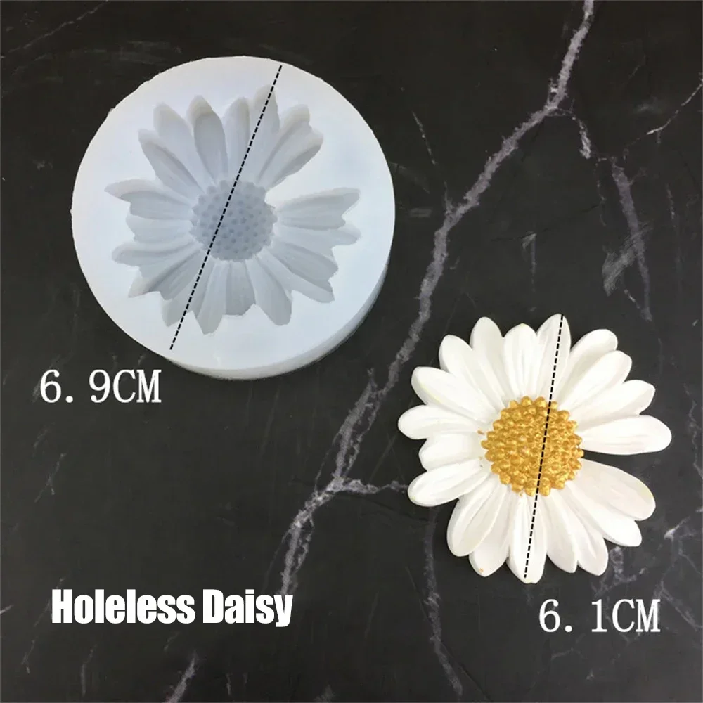 1pc Daisy Scented Candle Daisy Silicone Candle Mold Aromatherapy Soap Mold For Candle Making Kit DIY Flower Handmade Candle Mold