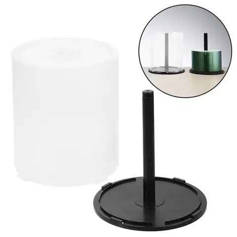 2pcs Cds Storage Bucket Clear Plastic Dvds Holder Compact Disk Storage Holder Cd Organizer CD Empty Bucket CD DVD Storage Bucket