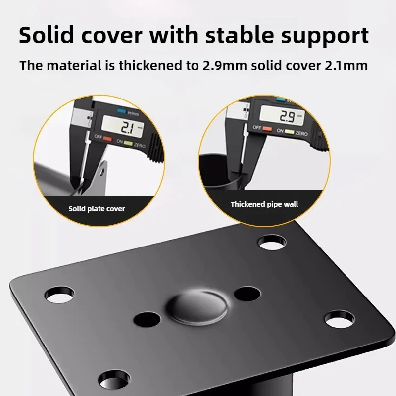 1PCS Telescopic Adjustable Bed Beam Support Legs High Quality Square Room Office Furniture Chair Legs Extension Metal Sofa Feet