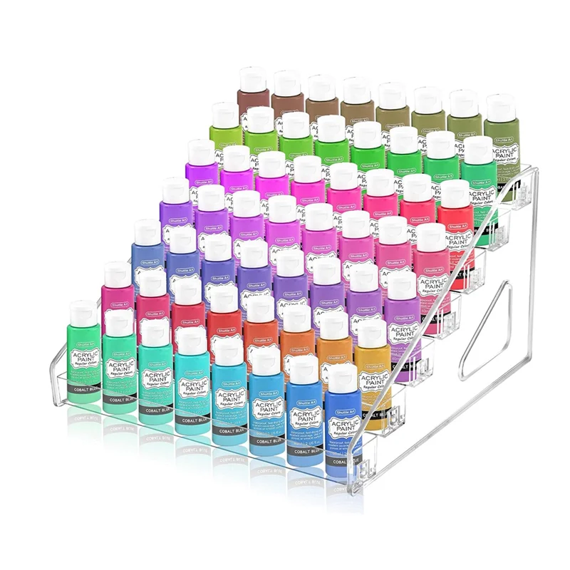 

A42Z-Transparent Paint Storage Box, Miniature Paint Rack 7-Layer Paint Storage Rack, Craft Paint Storage Rack