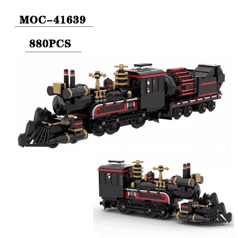 Classic Building Block MOC-41639 Time Train High Difficulty Assembly Toys 880PCS Puzzle Education Adult and Child Toy Gifts