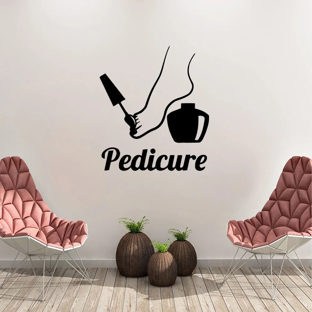 1pc beauty master picture stickers beauty salon wall stickers vinyl self-adhesive stickers room decoration wall decoration diy
