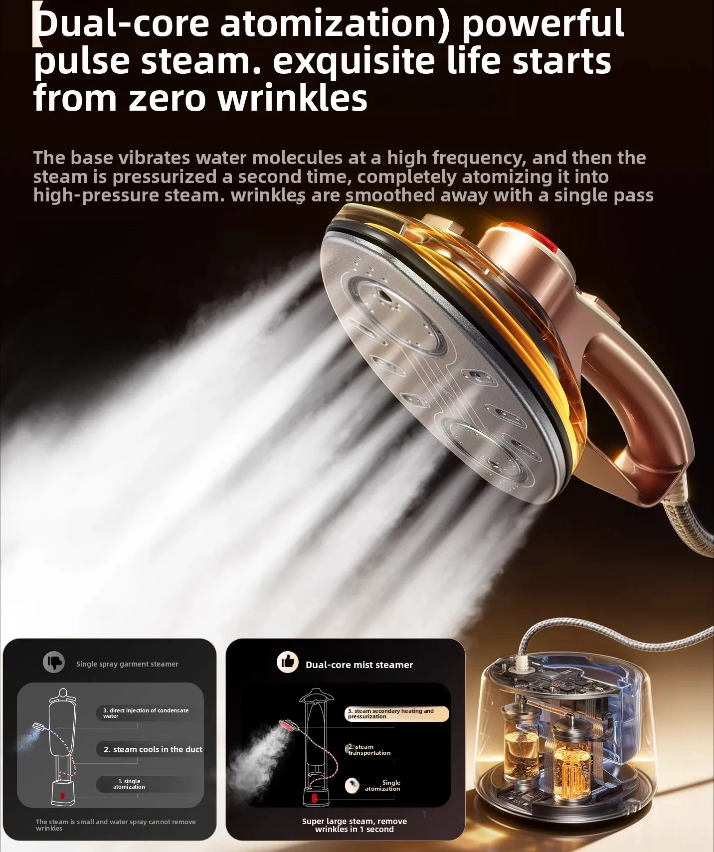 Household Pressurized Steam Electric Iron Intelligent Voice Care Flat Hanging Ironing Machine