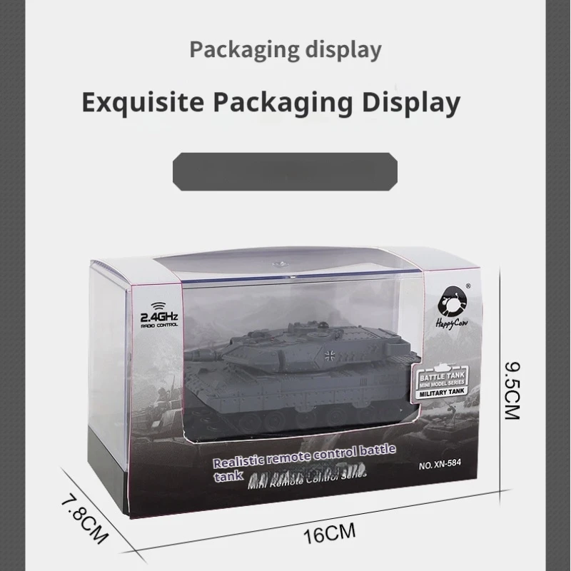 Zdalnie Sterowane Mini Czołgi RC, Model Wojskowy Czołgu RTR z Obrotową Wieżyczką 170 Stopni i Systemem Podczerwieni, Prezent dla Chłopców