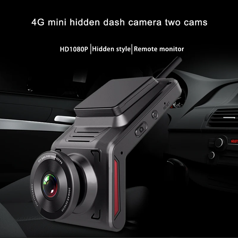 Mini Hidden Car DVR Dual Lens Car Dash Camera For Vehicle Management