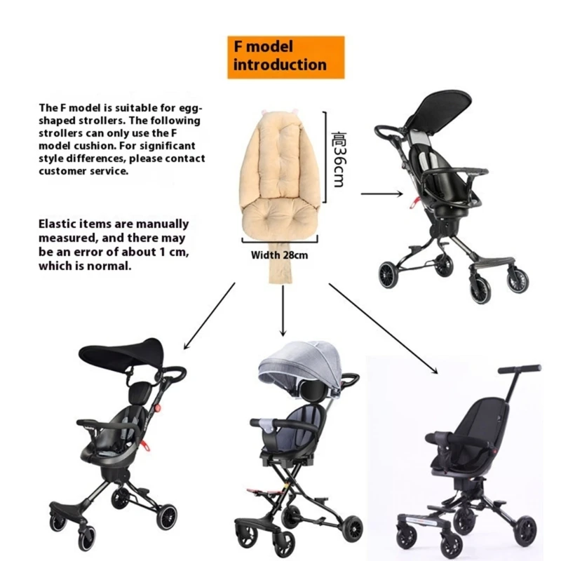 J15U ベビーカーの取り外し可能なデザインのための軽量ポリエステルベビーカー カート シート パッド