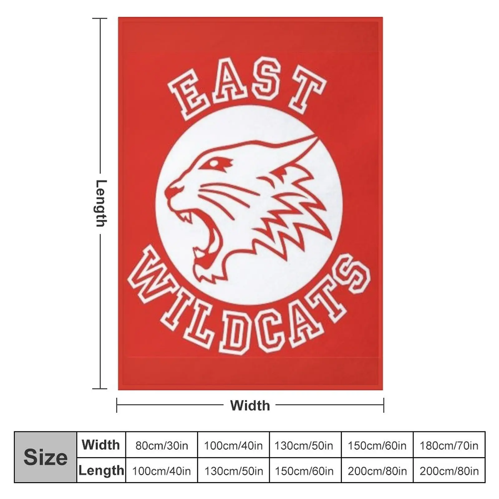 East High Wildcats Throw Blanket Sofa Throw Blanket Blanket Luxury Luxury Blanket