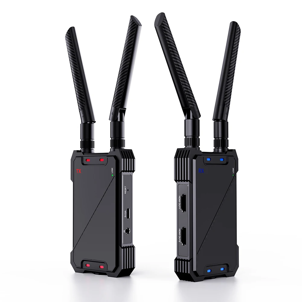 1080P Full HD 1300FT Wireless HDM I Extender Kit Wireless HDM I جهاز إرسال واستقبال مع حلقة خارجية