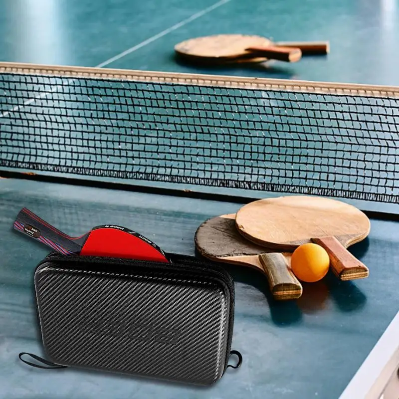 EVA Table Tennis Racket Case Hard Shell Ping Pong Racket Bag Portable Table Tennis Paddle Storage Box Racket Pocket Package