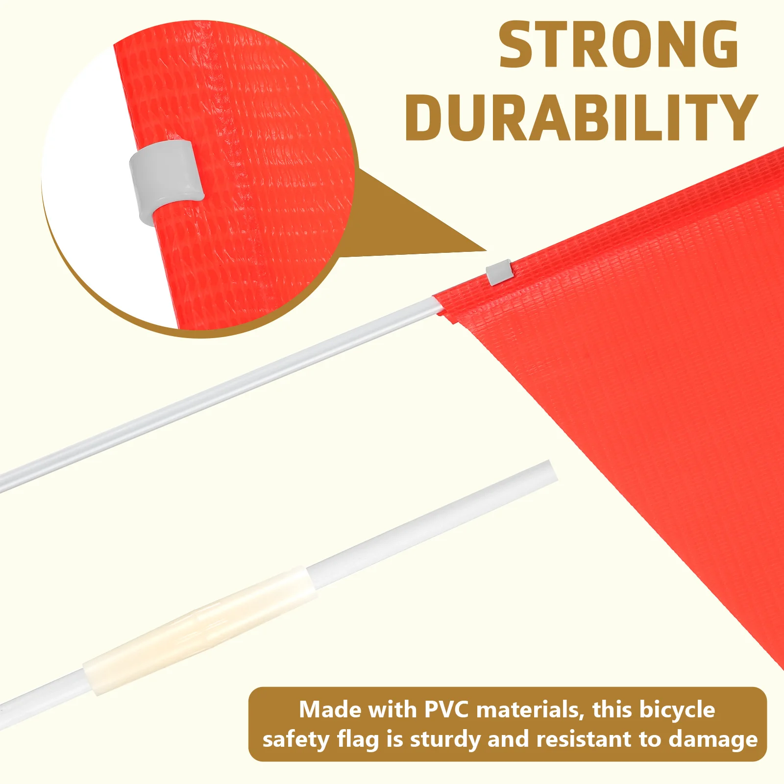 

1Set Reflective Safety Flag Bicycle Accessory High Visibility Telescopic Pole Multi Functional Cycling Warning