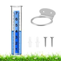 Rain Gauge Outdoor Freeze Proof Rain Measure Gauge Transparent Accurate Measuring Tool With Large Clear Numbers For Lawn