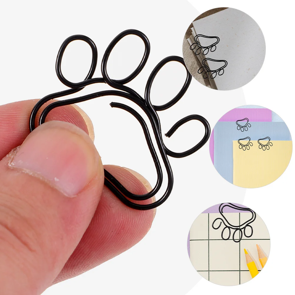 

50pcs Cat Clips Metal Small Office Document Clips Creative Shaped Filing School Stationery Organizers