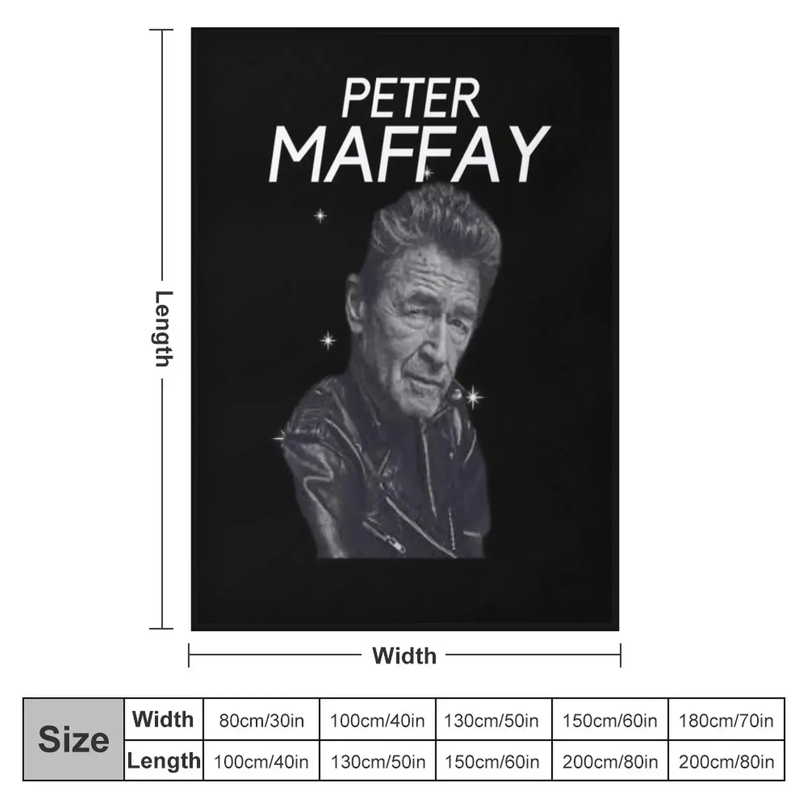 Peter Maffay- rip Peter Maffay - rest in peace Peter Maffay Throw Blanket couch cozy soft plush fuzzy picnic outdoor blanket