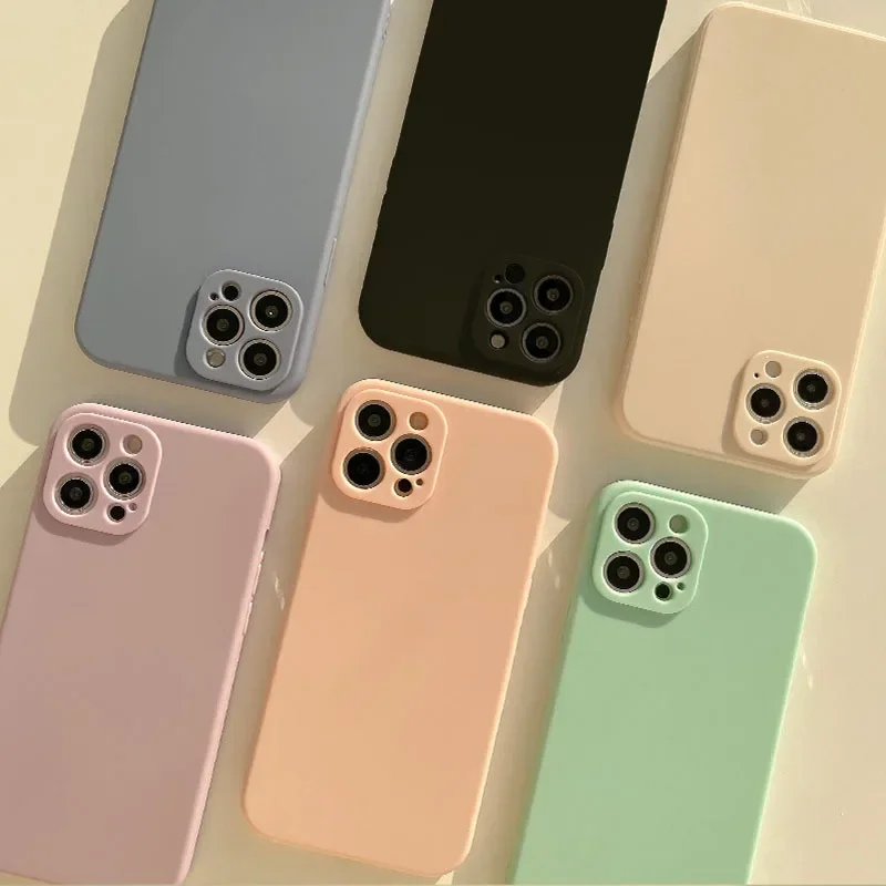 Retro Mint Matcha Green art Sweet girls Phone Case For iPhone 16 15 14 13 12 11 Pro Max Mini Xr 14 16 Plus Case Cute Soft Cover