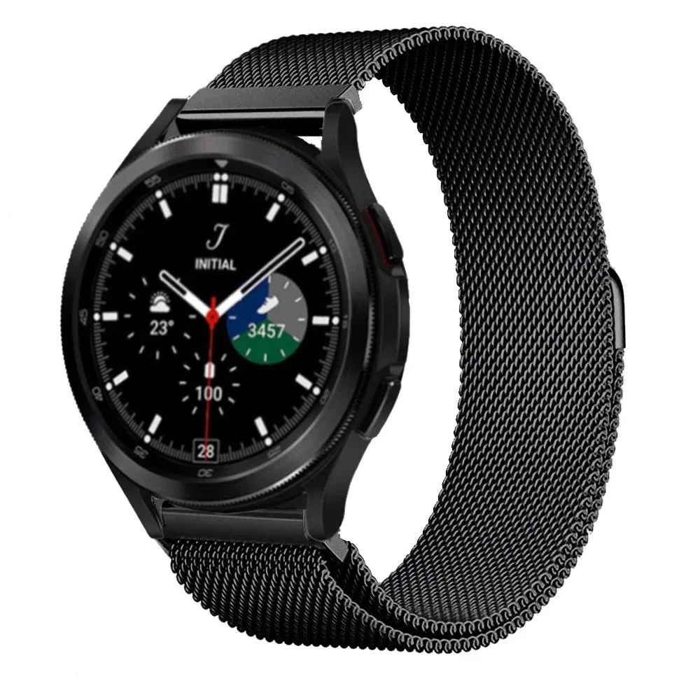 

magnetic loop Band For Samsung Galaxy watch 4 classic 46mm 42mm Active 2/amazfit GTS/GTR bracelet Huawei watch GT 2 3 strap