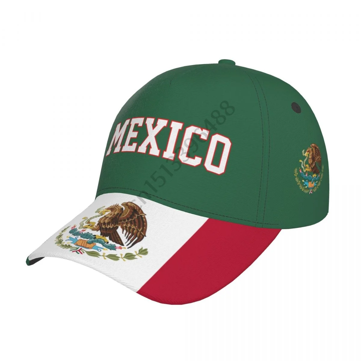 

Mexico Country Flag Soccer Hats Sun Baseball Cap Breathable Adjustable Men Women Outdoor Fishing Hat