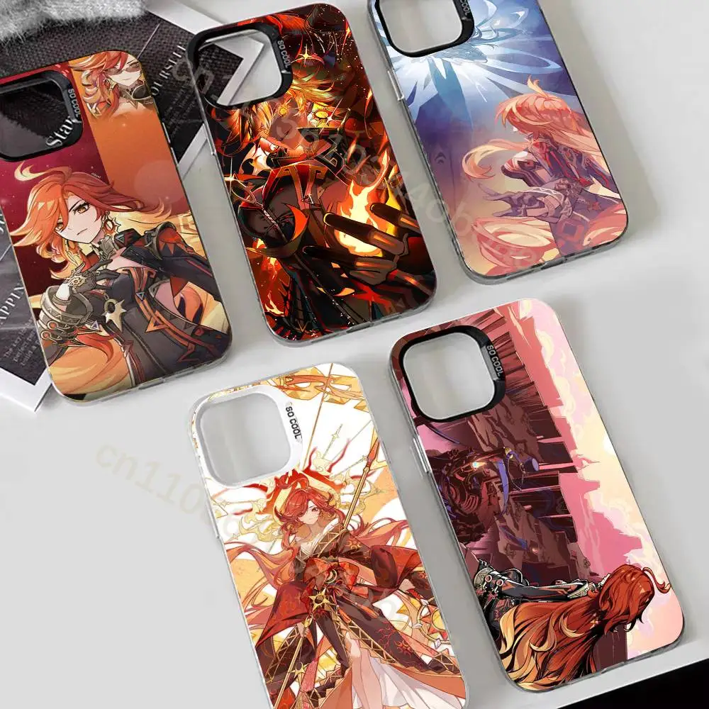 

G-Genshin M-Mavuika Phone Case For iPhone 17,16,15,14,13,12,11,Pro,MAX,Plus TPU Soft To Skin-friendly Cover