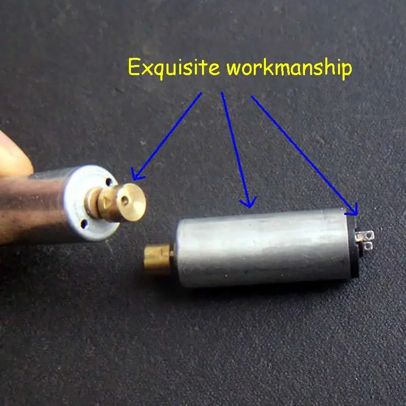 DC3-6V 30-90ma 15ohms N60 Micro Vibration Motor Long Body Precision Copper Head Vibrating Motor Good Vibration Effect