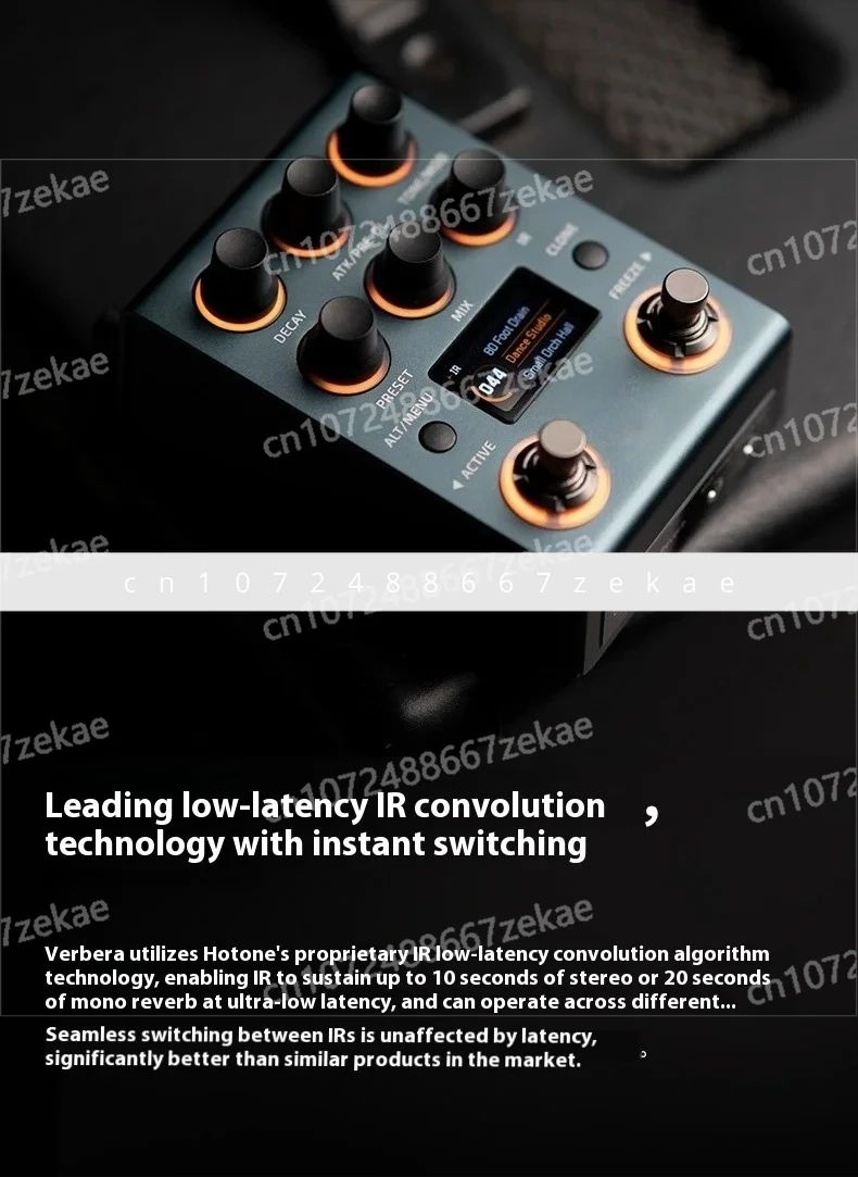 

Gold Seller NC-200 VERBERA Digital Reverberation Electric Guitar IR XR Low Latency 32-bit SingleBlock Effect Bass Delay Simulati