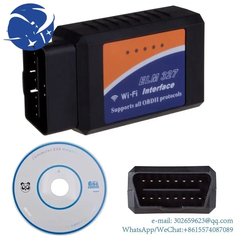 

yyhc ELM327 WIFI Wireless OBD2 OBDII Auto Diagnostic Scanner Tool Adapter for Smartphone