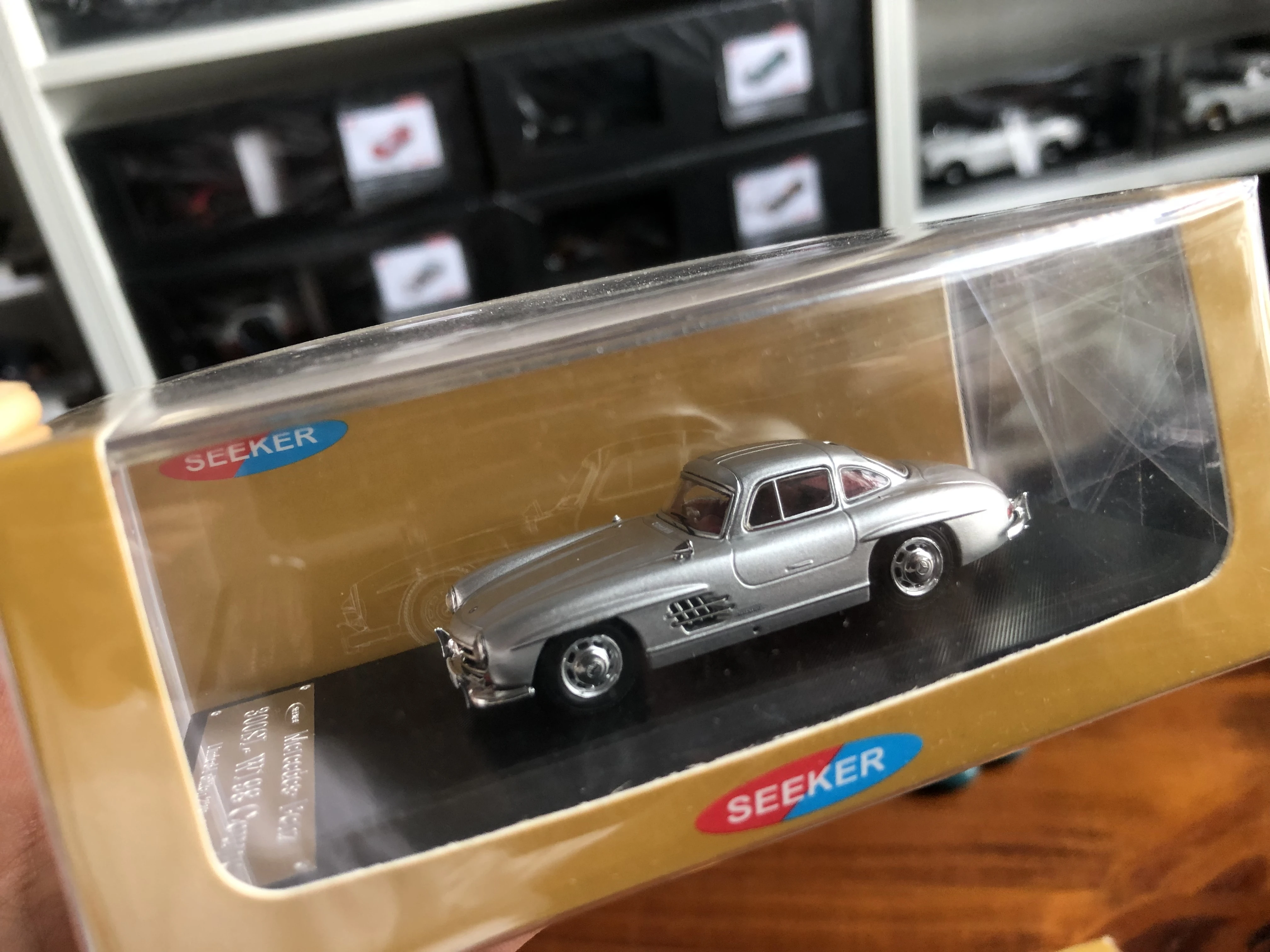 

SEEKER MB 300SL W198 COUPE BRUSHED RAW Серебристый литой под давлением коллекционный автомобиль ограниченная серия игрушки для хобби