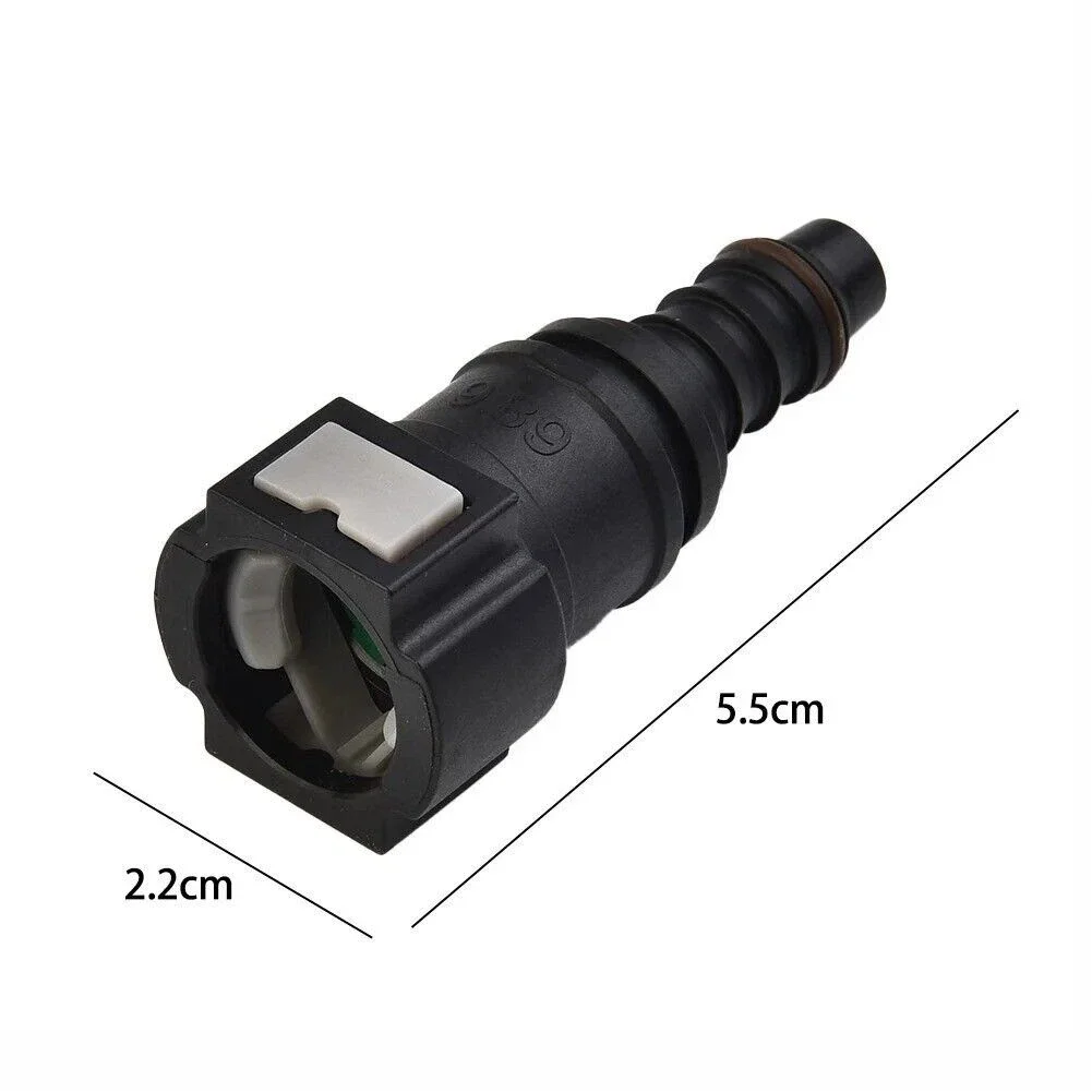 2 مجموعة محرك خط الوقود خرطوم 9.89 الإفراج السريع موصل مع خرطوم المشبك لسيارة دراجة نارية رباعية الدراجات البخارية جزازات العشب البحرية