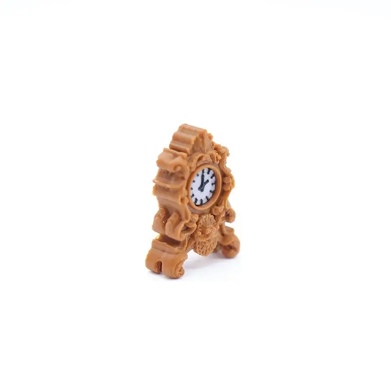 New Sale 1Pcs Vintage Style Table & Floor Clocks 1:12 Scale Dollhouse Miniature Clock For Doll House Decor DIY Accessories