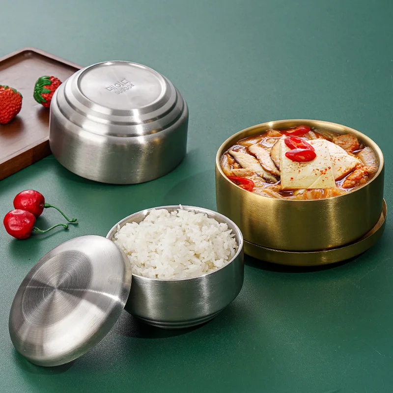 

Ramen Bowl Tableware Camping Snack Cooking Soup Bowls Stainless Steel Bowl Candy Snacks Plates Korean Kitchen Tableware