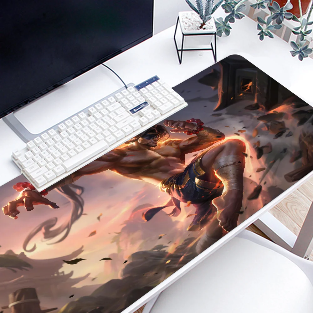 Imagem -04 - Grande Jogo League of Legends Gaming Mouse Pad Lockedge Mousepad Esteira de Mesa Mesa do Teclado do Computador Lee Pecado