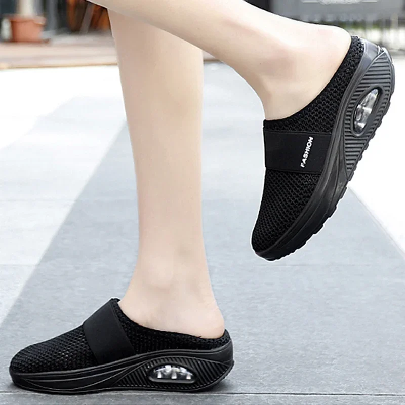 

Shoes Woman Sneakers Mesh Breathable Shoes for Women Platform Summer Women Shoes Wedges Walking Slippers Chaussure Femme