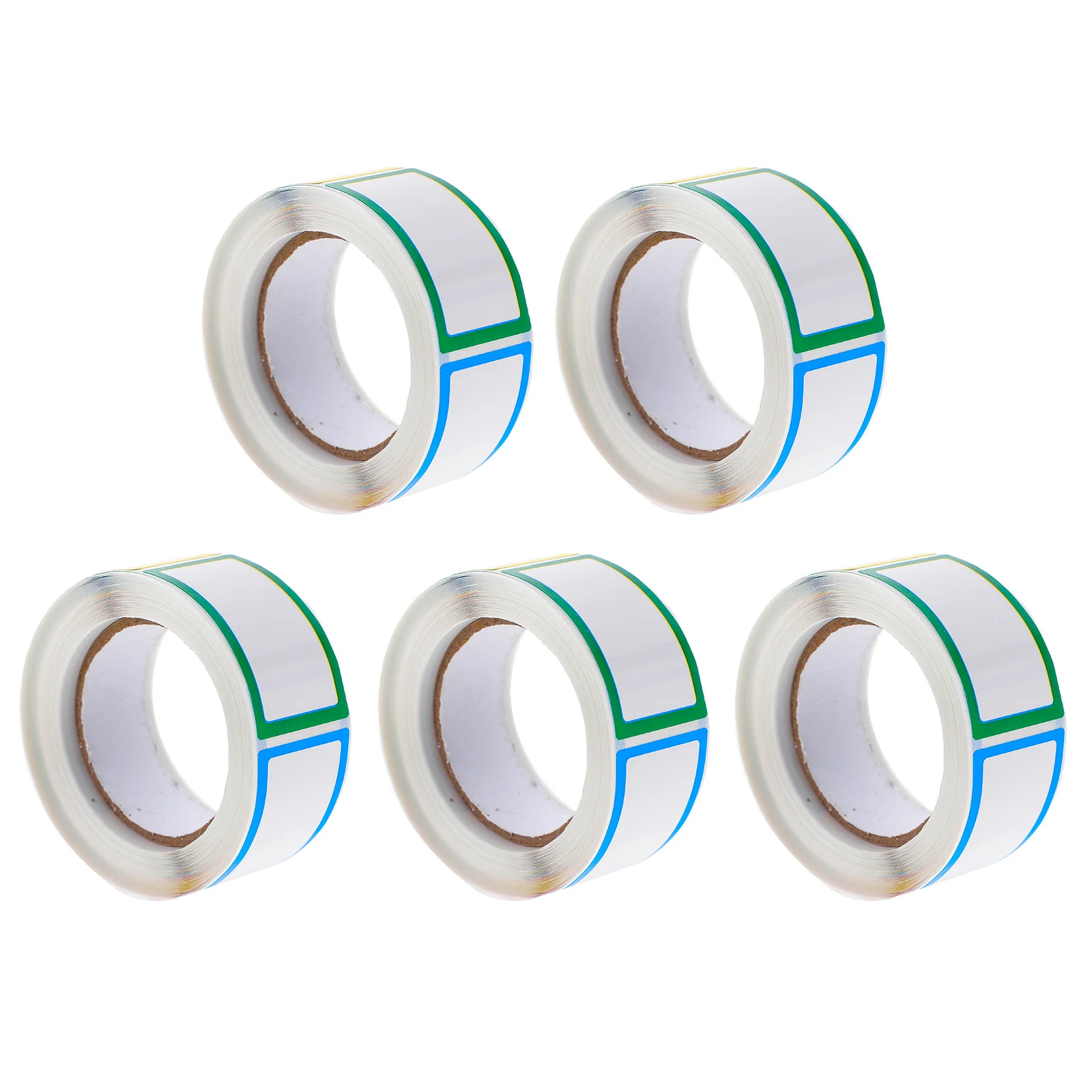 

5 рулонов пустых наклеек для бутылок, самоклеящаяся водонепроницаемая этикетка, многофункциональная портативная классифицированная бирка для офиса, дома, школы