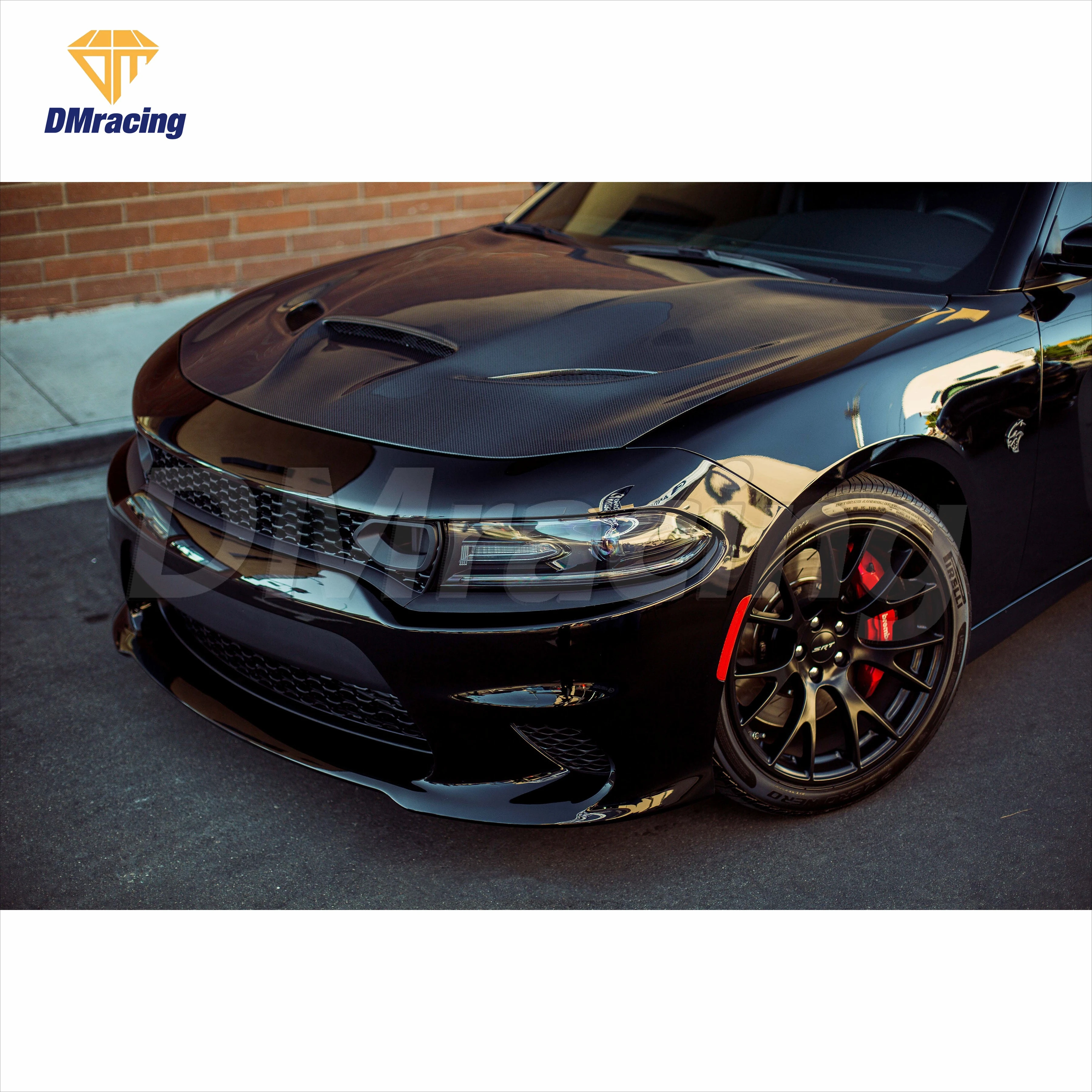 Oem Style Honeycomb Carbon Fiber Hood Bonnet for Dodge Charge Hellcat Srt 2015-2023