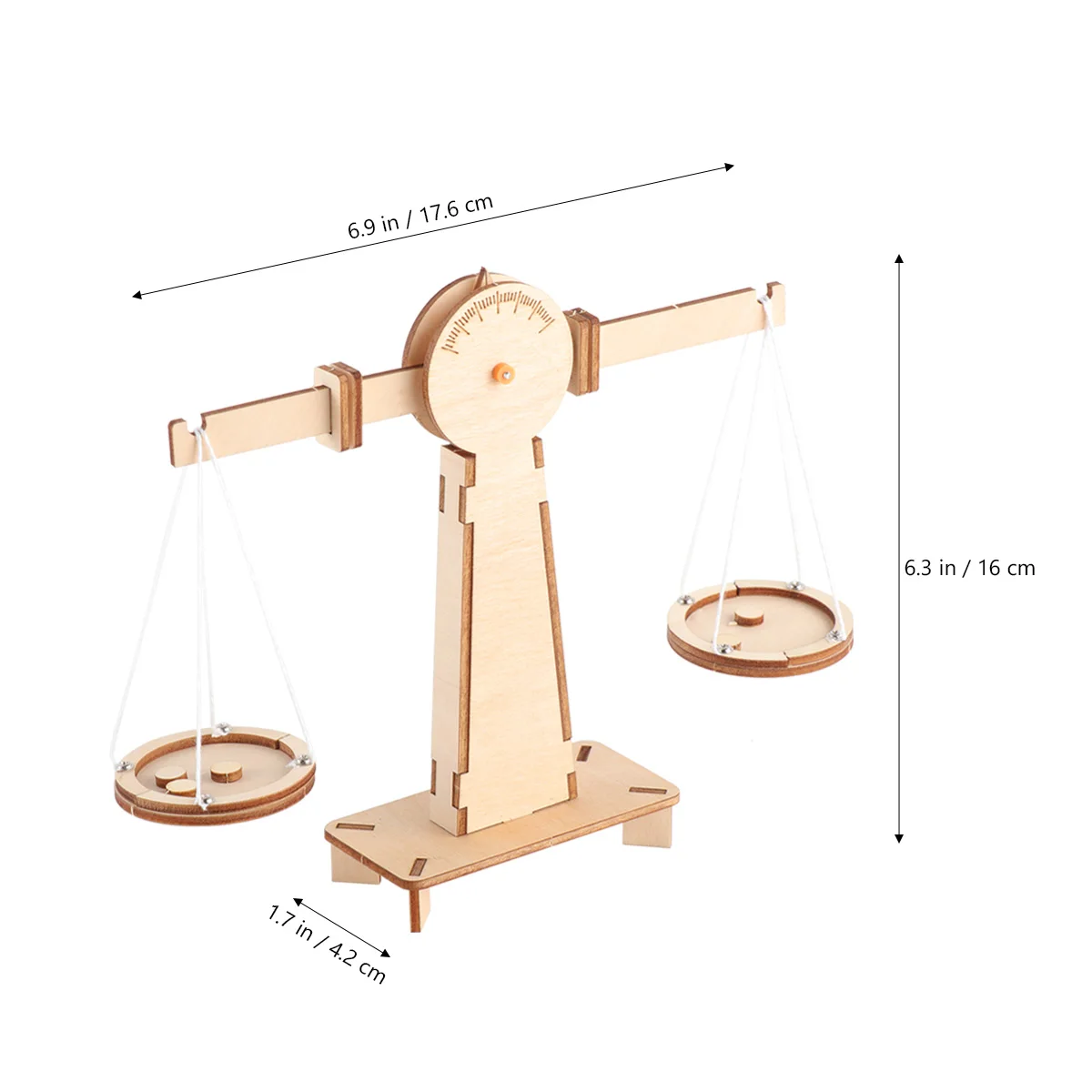 1PC DIY Wooden Balance Scale Educational Weighing Toys For Kids Interactive Learning Supply