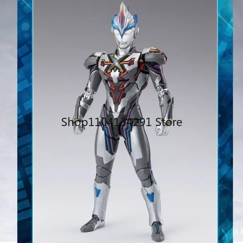 Bandai Original SHF S.H.Figuarts Ultraman X Exceed Transcendental Type Anime Action Figures Toys for Boys Girls Kids Gift