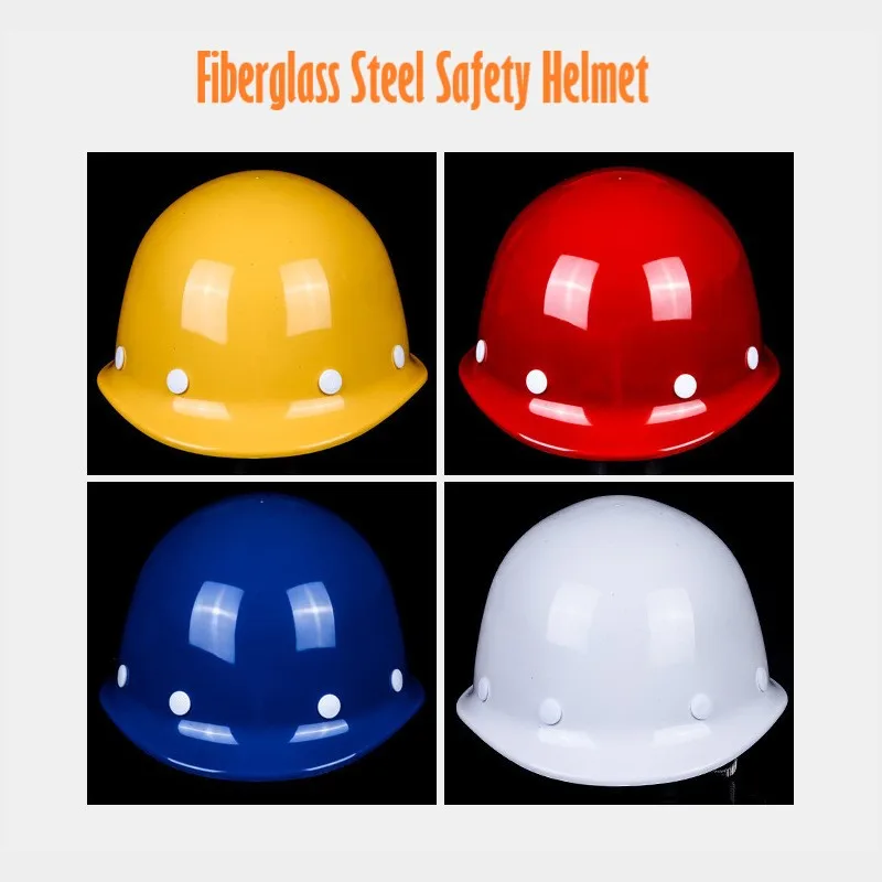 

Safety hat Fiberglass cap Construction helmet Engineering cap high-strength impact-resistant housing