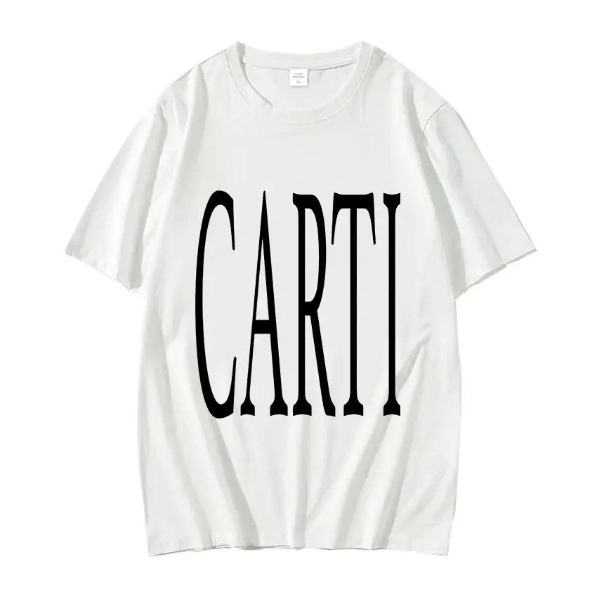 Summer New Tees Rapper Playboi Cart Same Style Graphic Print T-Shirt Men Women Casual Loose Oversized Top Streetwear Unisex