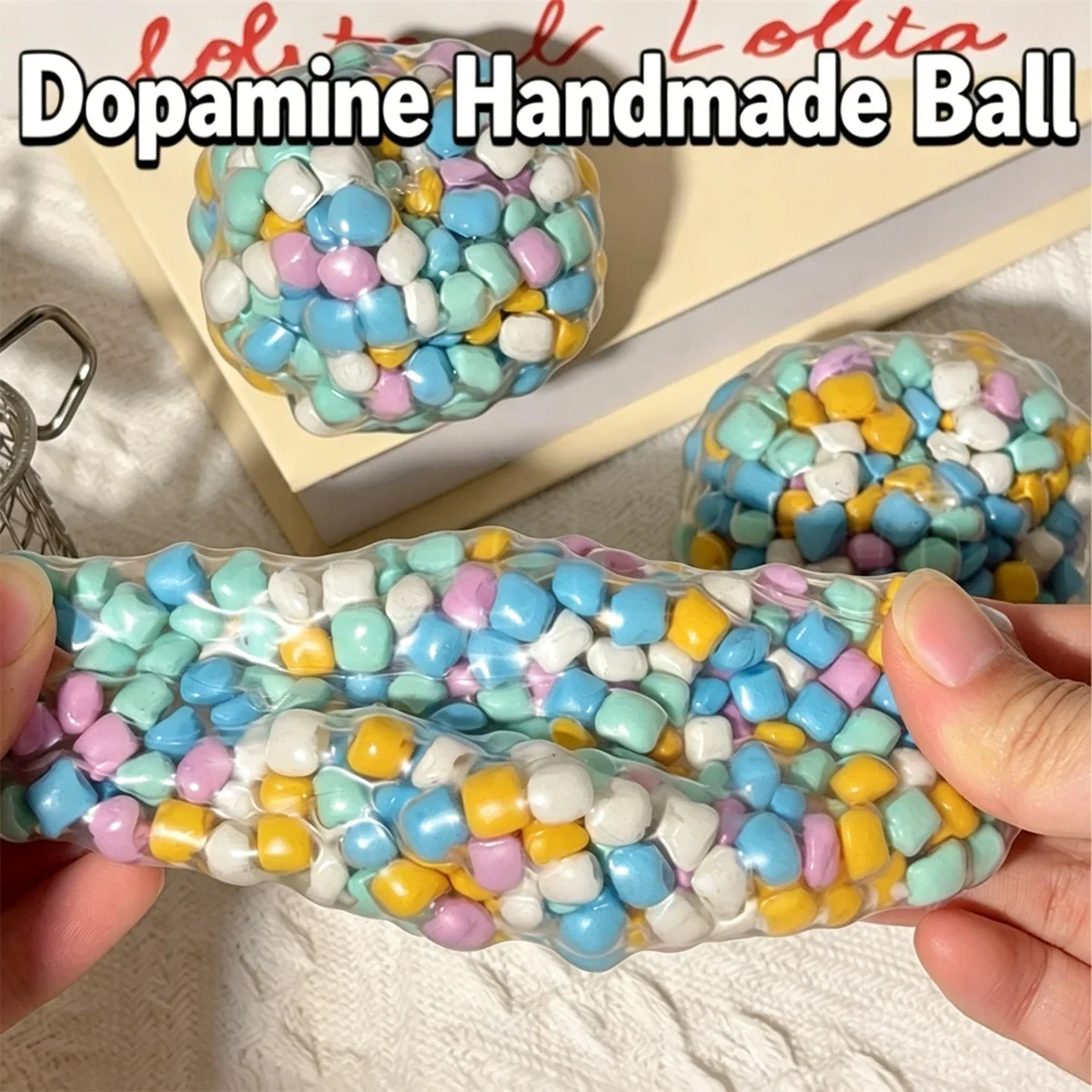 A1 Squishy Dopamine Stress Ball Sensory Toys for Anxiety Relief Fidget Toys Squeeze Balls for ADHD Autism Focus Party Gifts