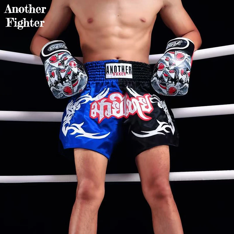 กางเกงมวยไทยสำหรับผู้ชาย ผู้หญิง เด็ก แบบสีตัด กางเกงชกมวยแห้งเร็ว กางเกงคิกบ็อกซิ่งสำหรับออกกำลังกาย ฝึกซ้อม MMA ต่อสู้ในกรง MMA